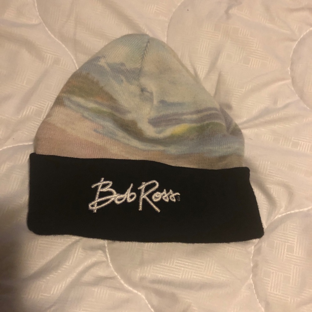 Bob Ross happy little accidents Beanie
